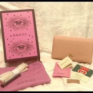 Gucci Nice Tess Marmont Leather Mini Chain Bag